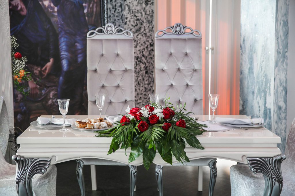 新郎新婦席のアレンジ